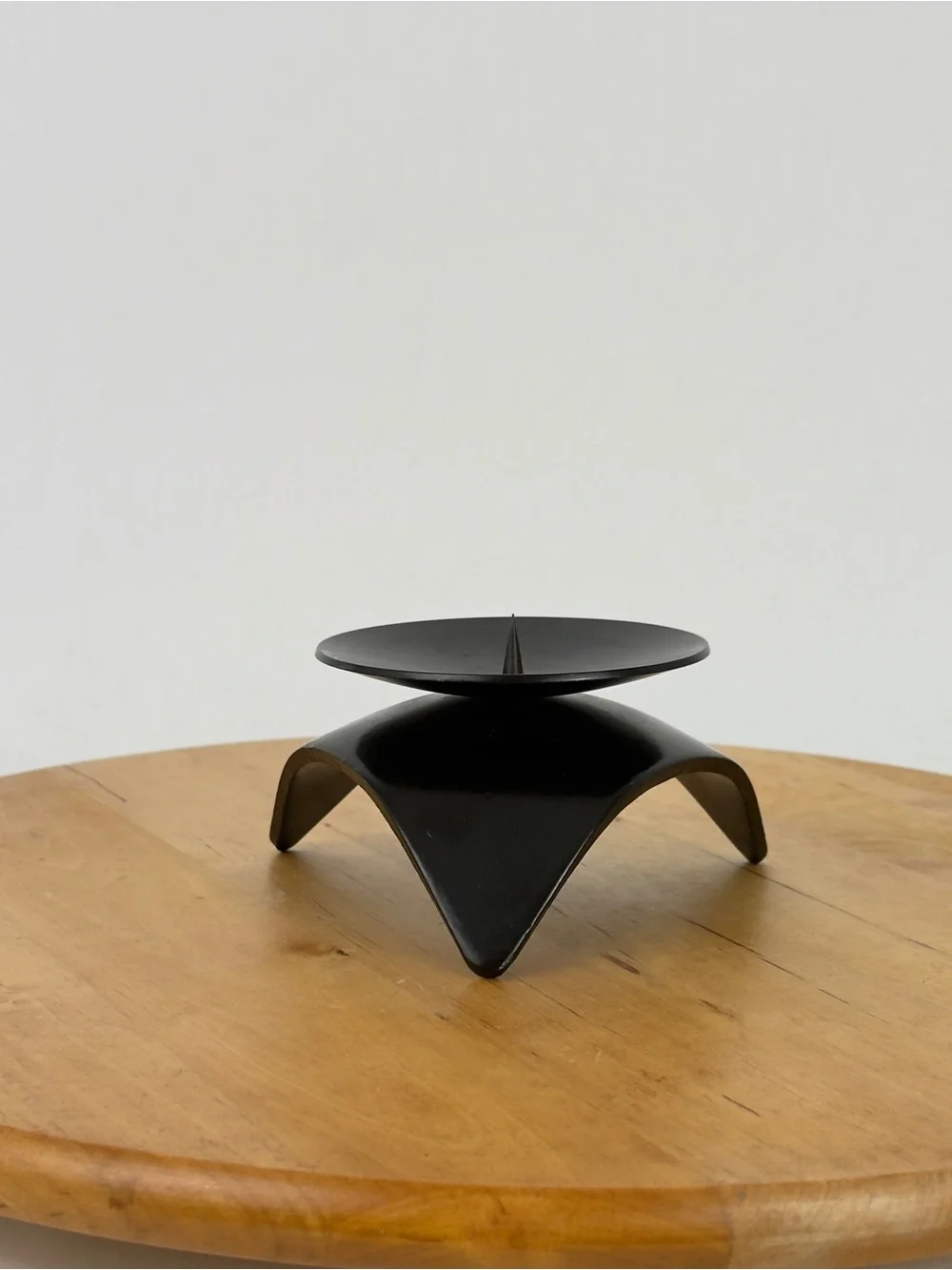 Pier1 Mid-Century Modern Inspired Black Cast Iron Tripod Candle Holder
